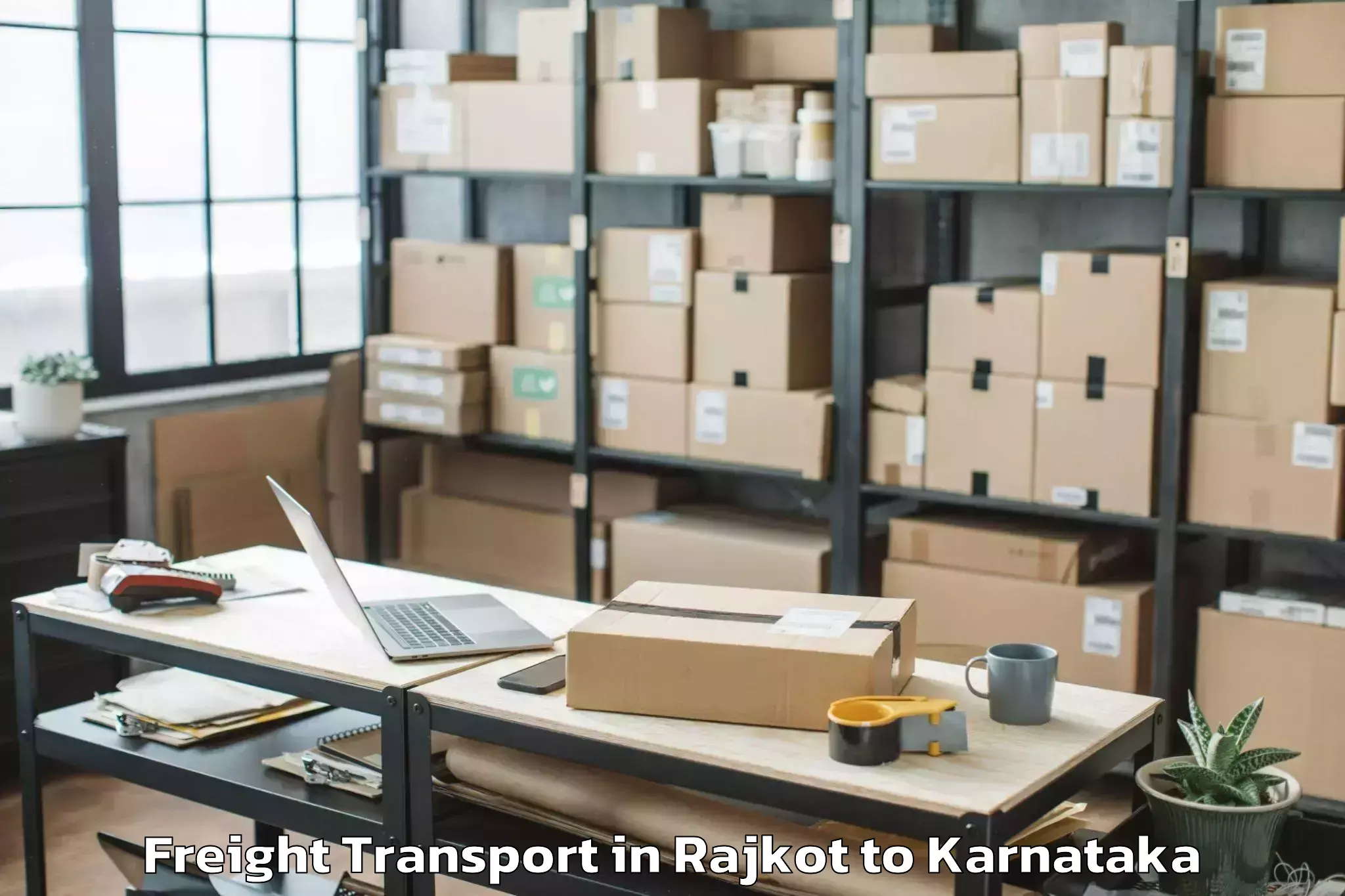 Hassle-Free Rajkot to Bhadravathi Freight Transport